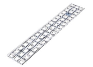Grace TrueCut TCR3X18" Ruler, Angles and Guide Track for Rotary Cutters