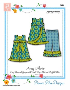 Bonnie Blue BBDP148, Avery Marie, Sewing Pattern, Sizes 2-8yrs