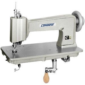 39953: CONSEW 1041T Manual Free Hand Free Motion Ornamental Chainstitch Embroidery Sewing Machine, Servo Motor Power Stand, hand operated directional control