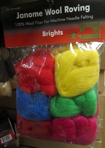 40490: Wool Roving Brights 100% Wool Fiber for Needle Punch Felting Machines