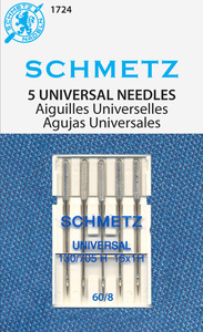 Schmetz, 150, Universal, Sewing, Machine, Needle, 130, 705H, 5, Pack, 30, Package, Magazine, Size, 60/8, 70/10, 75/11, 80/12, 90/14, 100/16, 110/18, 120/19