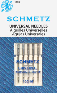 40504: Schmetz S-1778 Universal Needles 5pk sz16/100