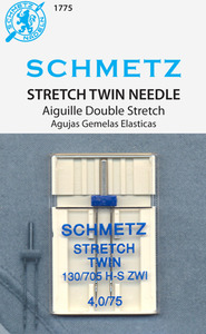 62067: Schmetz S-1775 Stretch Twin 4.0/75 Double Needles