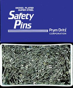 Dritz P5121 Nickle Plated Steel Safety Pins Size2, 1440Count