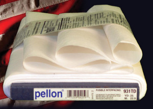 40584: Pellon PP931TD Fusible Interfacing White 20" Inches x 25yds Yards Bolt