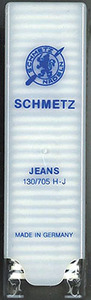 Schmetz 130/705H-J  150 Denim Jeans Stiff Shaft Sewing Machine Needles, Choose One Size 10 to 18, Universal Point