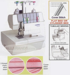 Consew, 14TU858, Cover, stitch, Machine, 2, Thread, Chain, Portable, hem, Free, Arm, Differential, Feed, Sewing
