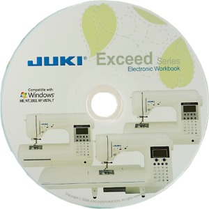 Juki Exceed Electronic Workbook on CD for HZL F300, F400, F600 Sewing and Quilting Machines