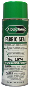 Albatross, AlbaChem, 1074, Fabric Sealant, Adhesive Spray, 12 oz Cans, x 6 Pack, Prevents Fabric, Fraying, Edges, Corners, Seams, Perfect, for the, Cutting Room