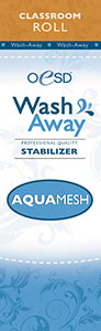 OESD Stab-Wam AquaMesh WashAway Water Soluble Stabilizer White 10"x2Yds
