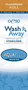 OESD AquaFilm WashAway Stabilizer Water Soluble Topping 10"x5Yds