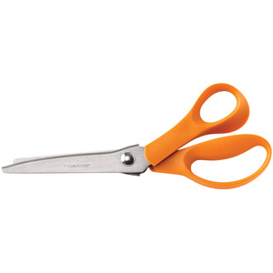-FISKAR PINKING SHEAR, Fiskars 9445 9" Inch Pinking Shears Scissors, Comfort Orange Handle, Stainless Steel Blades