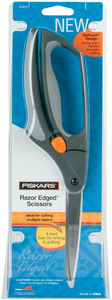 -FISKAR RAZOR EDGE, Fiskars 8" HD Easy Spring Action Razor Edge Scissors, Shears, Trimmers