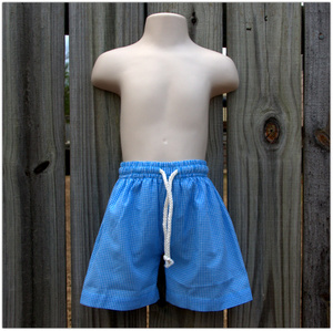 Embroidery Blanks Boutique Swim Trunks, Turquoise Size: 6