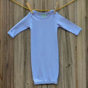 Embroidery Blanks Boutique Infant Gowns, Plain Sleeve, Blue