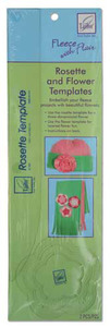 June Tailor JT-709 Rosette and Flower Template Fleece With Flair