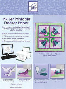 June Tailor JT-408 InkJet Printable Freezer Paper Ten 8-1/2” x 11” Sheets