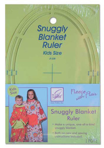 June Tailor Fleece With Flair JT-238 Snuggly Blanket Template Ruler Kid/Child Size