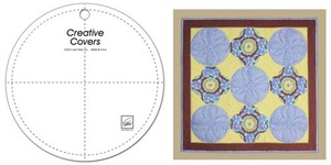 June Tailor JT-1702 Creative Covers Circle Shape Template for Openwork Designs Quilts