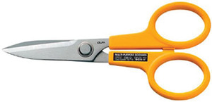 Olfa SCS-2, 7" Serrated Edge Stainless Steel Scissors from Japan