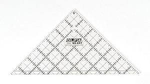 Olfa QR-6RT Frosted Advantage 6.5"  Right Triangle Non-Slip, Acrylic Ruler