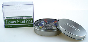 Nifty Notions 7117 Flower Head Pins 2" Long .60mm Diameter Box of 100