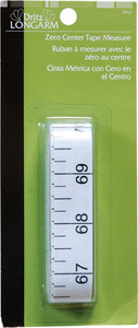52388: Dritz Long Arm DL3712 Zero Center Tape Measure Single Pack
