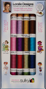 42209: Sulky Designer Thread Collection Loralie's Zestful 20-spool 40wt Rayon Asst