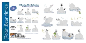 Dakota Collectibles 970494 Polar Bear Antics Multi-Formatted CD Embroidery Machine Designs