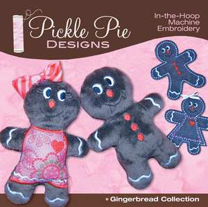 Pickle Pie Designs Gingerbread Collection  Embroidery Designs CD