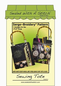 Sue O'Very Designs Sewing Tote-Serge Broidery Pattern