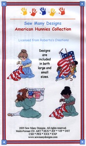 Sew Many Designs American Hunnies Applique Collection Multi-Formatted CD