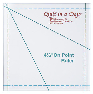 Quilt in a Day by Eleanor Burns 4.5 On-Point Ruler