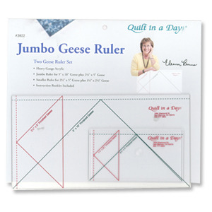 Quilt in a Day by Eleanor Burns QD2022, Jumbo Flying Geese Ruler Set