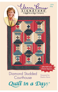 Quilt in a Day by Eleanor Burns Diamond Studded Courthouse Sewing Pattern