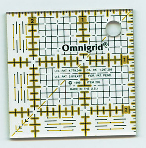 43291: Omnigrid OG25G, 2-1/2in Square Ruler