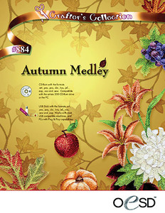OESD Autumn Medley CD Multiformatted Embroidery Design CD