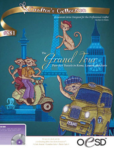 OESD The Grand Tour Multiformatted Embroidery Design CD