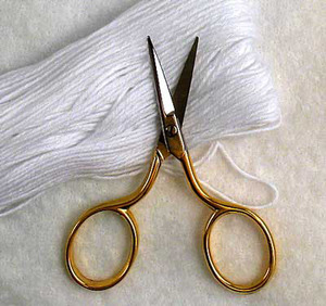 43580: Tooltron TT00069 Short Stuff Small 2-1/2in Italian-Made Embroidery, Thread Trimming, Smallest Metal Scissors