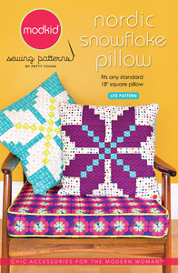 modkid Nordic Snowflake Pillow Sewing Pattern