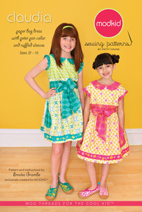 modkid MKSP040CL, Claudia Girls Dress Sewing Pattern