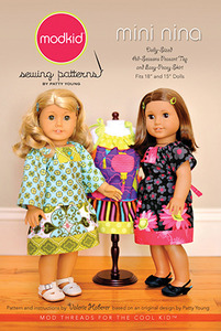 modkid Mini Nina - Dolly Sized Top & Easy-Peasy Skirt Sewing Pattern