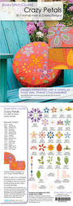 Every Stitch Counts - Crazy Petals Embroidery Design CD