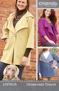 Indygo Junction IJ976CR, Crossroads Trenchcoat Sewing Pattern by Amy Barickman