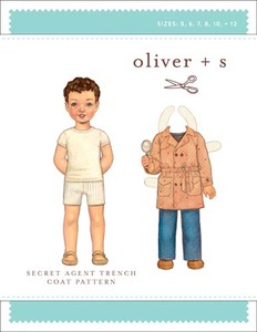 Oliver + S OSO32ST2 Secret Agent Trench Coat (5-12) Sewing Pattern