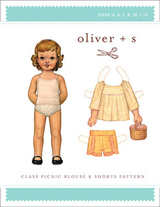 Oliver + S Oliver + S:Class Picnic Bls+Shorts Ptn (5-12) Sewing Pattern
