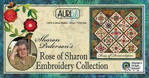 Aurifil RSQ4012, Rose of Sharon Embroidery Collection 40wt Cotton Mako 12 Spool 1094yd Threads Kit