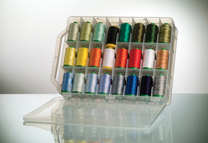 Aurifil Valigia, LA12VA48, Thread Kit, 12wt Lana Wool, 48 Colors, x 383Yd Spools