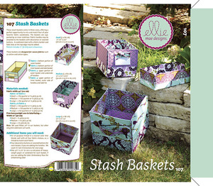 Ellie Mae Designs KW107 Stash Baskets Sewing Pattern