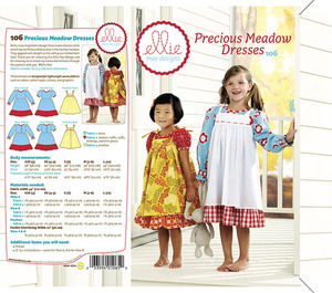 Ellie Mae Designs KW106 Precious Meadow Dresses Sewing Pattern